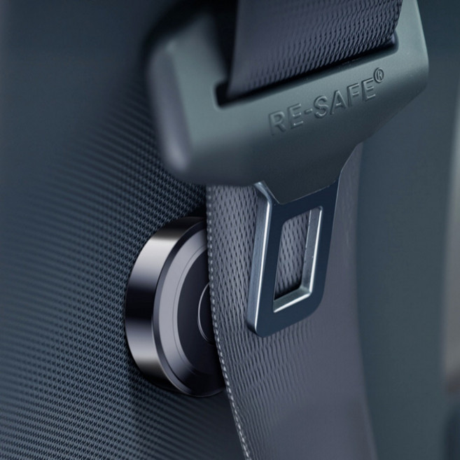 차량용 슬림 자석식 안전벨트 클립 2개 세트, 1세트, 블랙