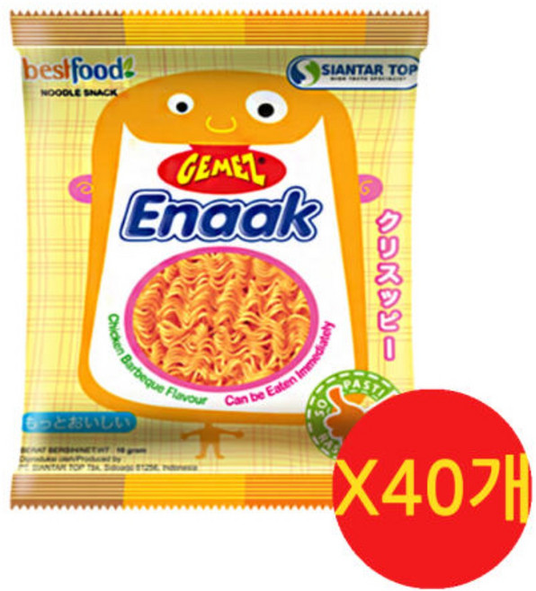 게메즈 에낙 라면 과자, 16g, 40개