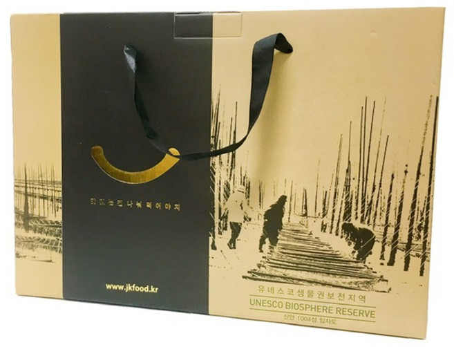 장수왕 임자도 나눔 갯벌김 2호세트 (식탁김 18gX20봉) /고급 김 명절 설날 구정 추석 선물세트 답례품, 1세트
