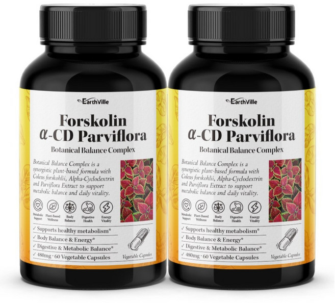 어스빌 파비플로라 알파CD 포스콜린 480mg, 60정, 2개