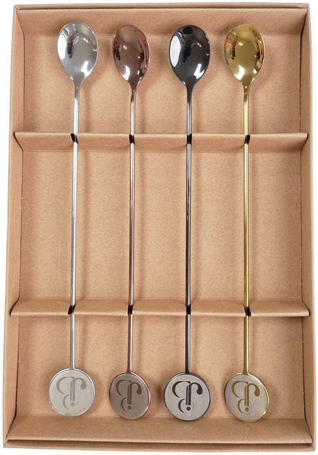 [답례품 선물세트]벤조이 BENJOY 프리미엄 롱티스푼 세트 4P, 4color, 1세트