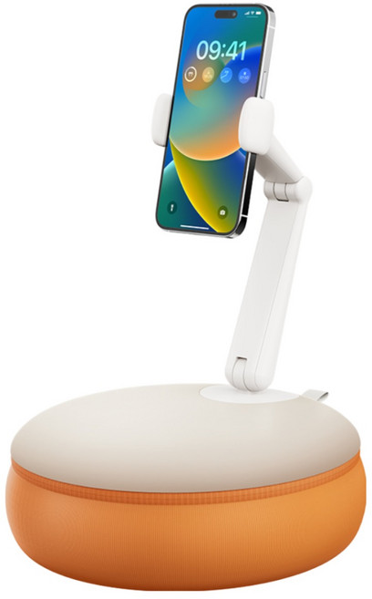 스틸리 이동식 침대 핸드폰 쿠션 거치대 U1, 1개, 쿠션 거치대 U1 - 샌드 오렌지