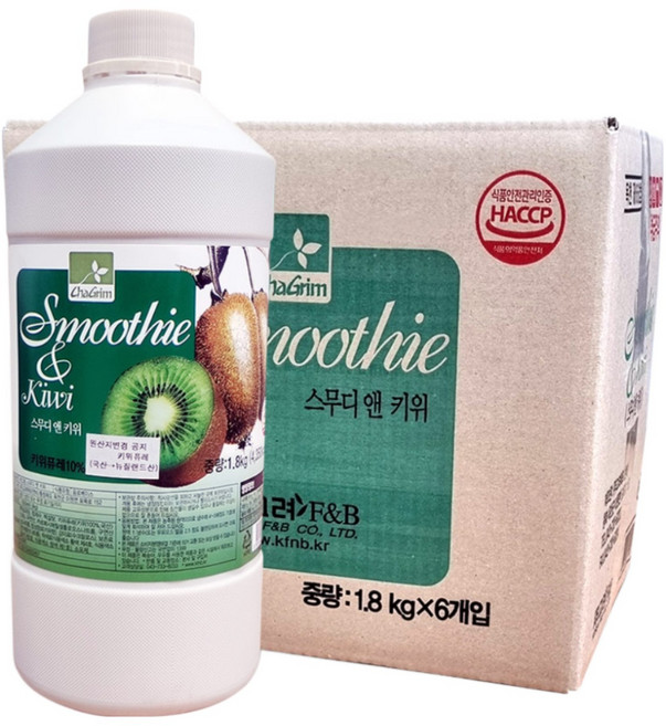 차그림 스무디 앤 키위 1.8kg, 6개