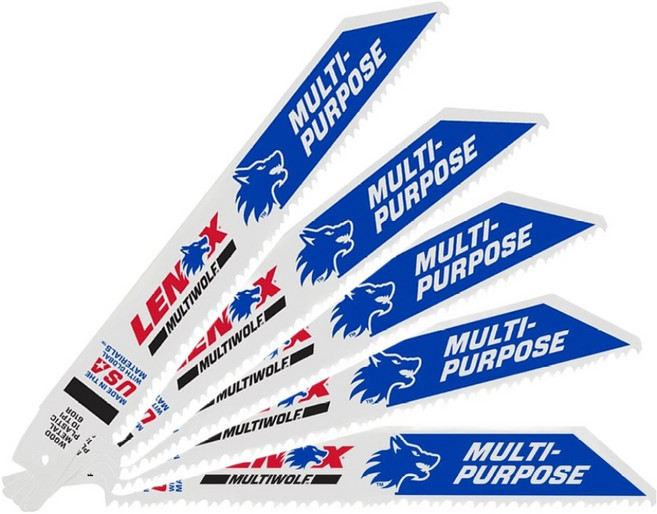 레녹스 컷쏘날 금속 목재 플라스틱 겸용 6인치 610R 멀티울프 1팩, 5개