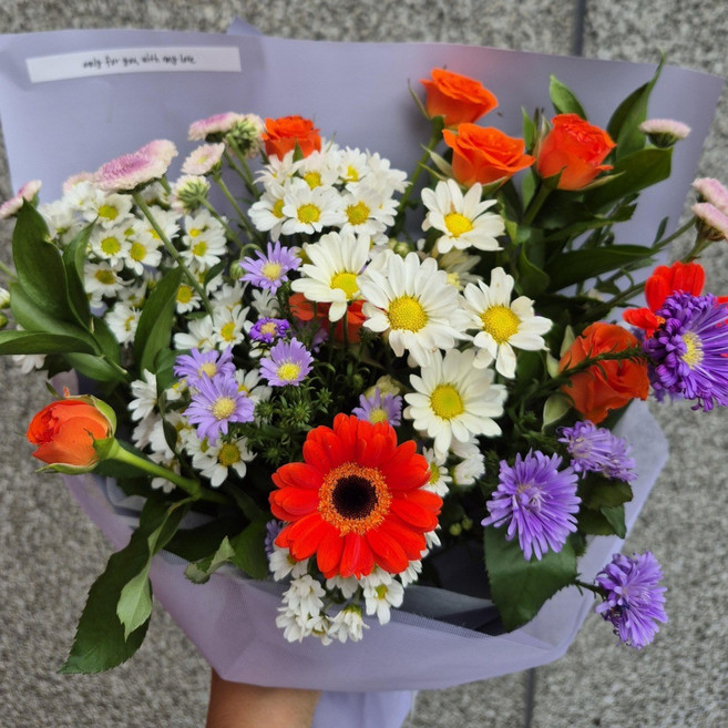 블룸데이 Bloomday 생화 꽃다발 계절꽃 꽃정기배송 생화꽃 생화배달 꽃정기구독 생일꽃 졸업꽃 생신 회갑 기념일꽃 꽃정기구독 꽃길 친구선물 소확행 축하꽃다발 홈데코, 소형, 1개