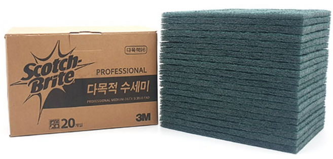 3M 3M 스카치브라이트 다목적96 수세미 20개입, 12개