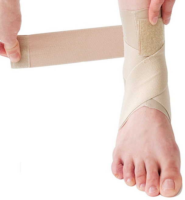 윗시 고탄력 얇은 긴밴드 발목보호대, 1개