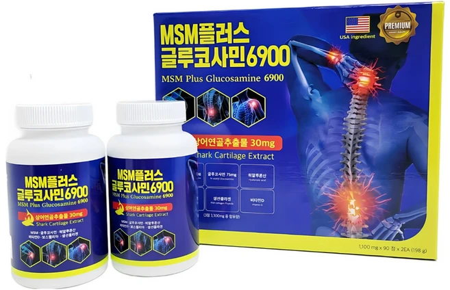 MSM플러스글루코사민 6900, 1개, 180정 - 쿠팡