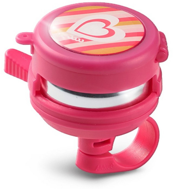 삼천리 아동 자전거벨 SBL220C 하트도트 회전벨 프린세스 로미 하츄핑 포실핑 악세사리, 하트 거울 벨 (SBL230C), 1개