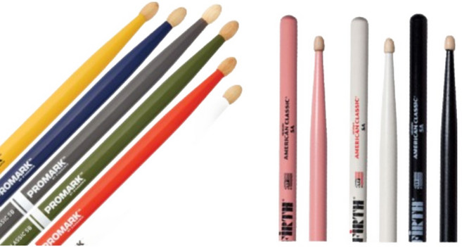 프로마크 빅퍼스 드럼스틱 5A(색상선택), 1세트, 프로마크 Yellow