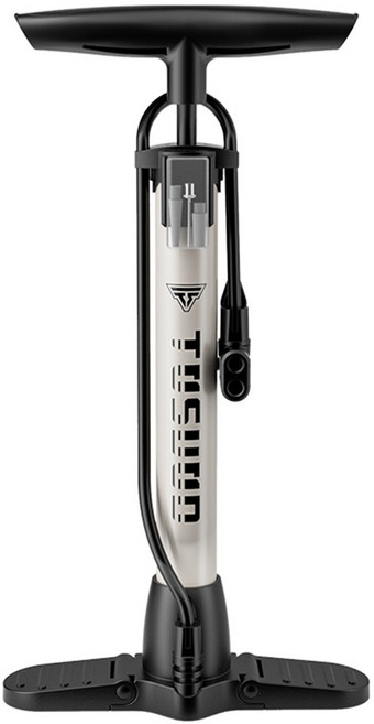 토스오드 자전거 펌프 고압 알루미늄 사이클링 공기주입기 160PSI, 1개, 베이지