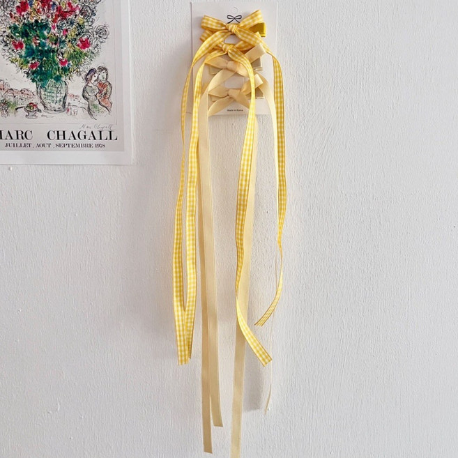 발레코어 블랑 롱테일 집게핀세트