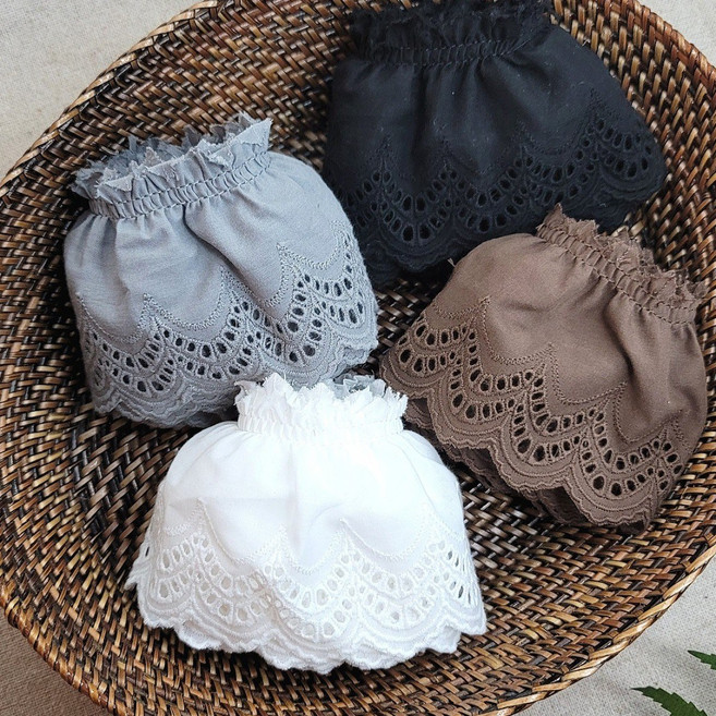 [자체제작] 프릴 면 레이스 4color 레이스천 의류리폼 원단, 그레이
