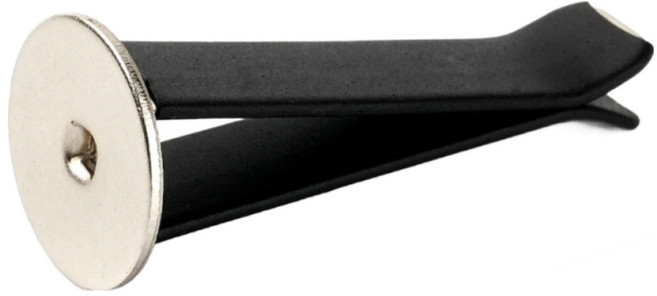 차량용 방향제 신형 송풍구 벤트 석고방향제 롱클립, 블랙, 2개