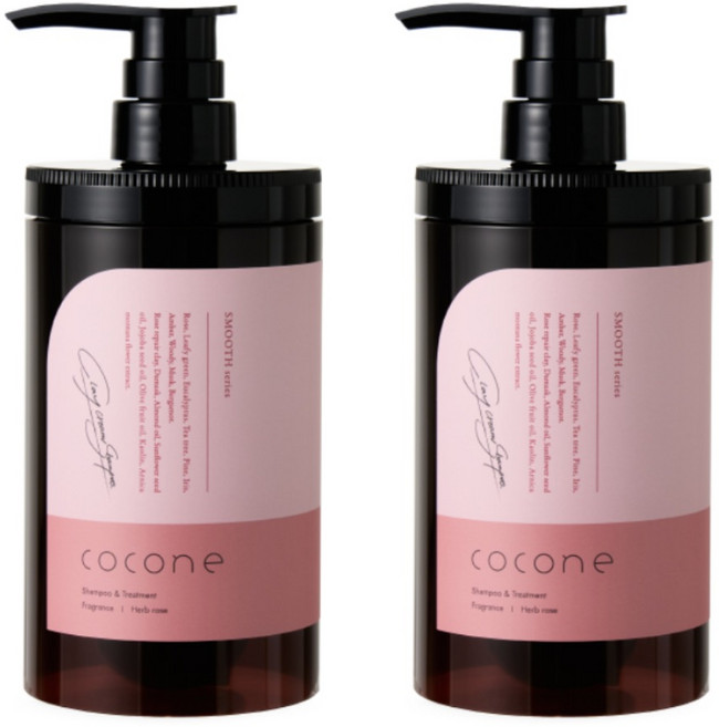 거품없이 사용하는 신세계 올인원 샴푸 cocone 코코네 클레이 크림 샴푸 2병 (로즈허브 향), 2개