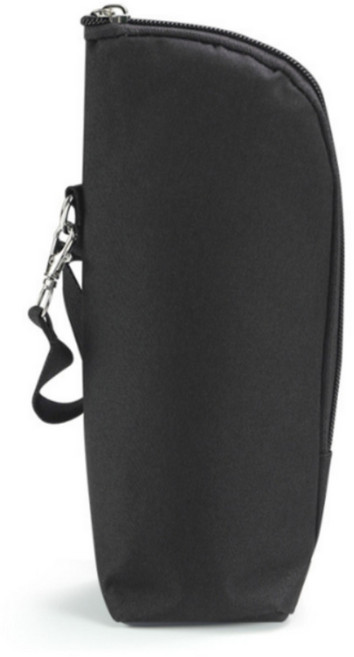 간편한 휴대용 보온보냉 생수병 파우치 500ML 물통 커버 휴대용 물병 주머니, 1개, 블랙