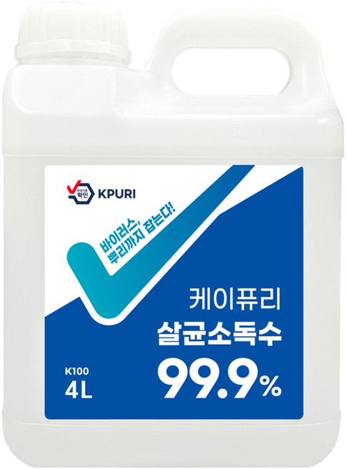 케이퓨리 베이직 뿌리는 살균소독제, 1개, 4L
