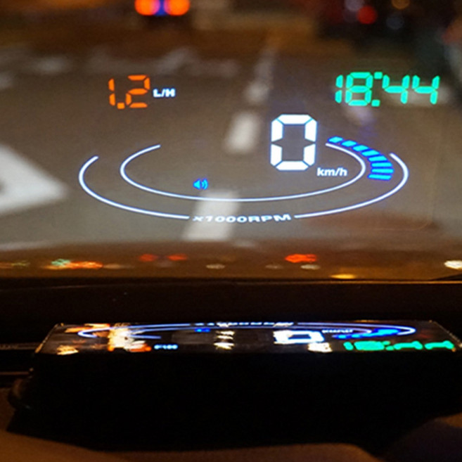3S 고성능 자동차 HUD 헤드업디스플레이 차량용 속도계 OBD형 GPS형 앞유리 속도표시, HUD 헤드업_3S-A6, 1개