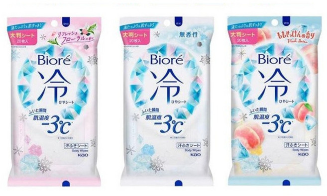 비오레 냉시트 20매 3개세트 비오레파우더시트 비오레쿨링시트 무향 복숭아향 피치향 플로랄향 바디시트 땀티슈, 3개