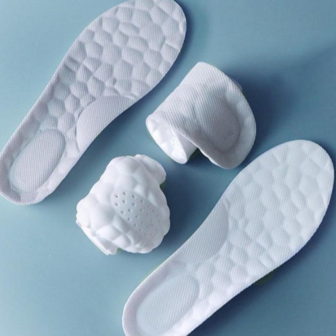 쿠션깔창 기능성 족저근막염 깔창 평발 통증 쿠션 클라우드 쿠션깔창 에어홀 인솔 푹신한깔창