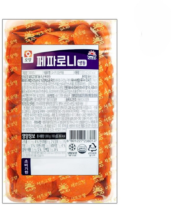 [요기푸드] 사조오양 페파로니 1kg, 1개