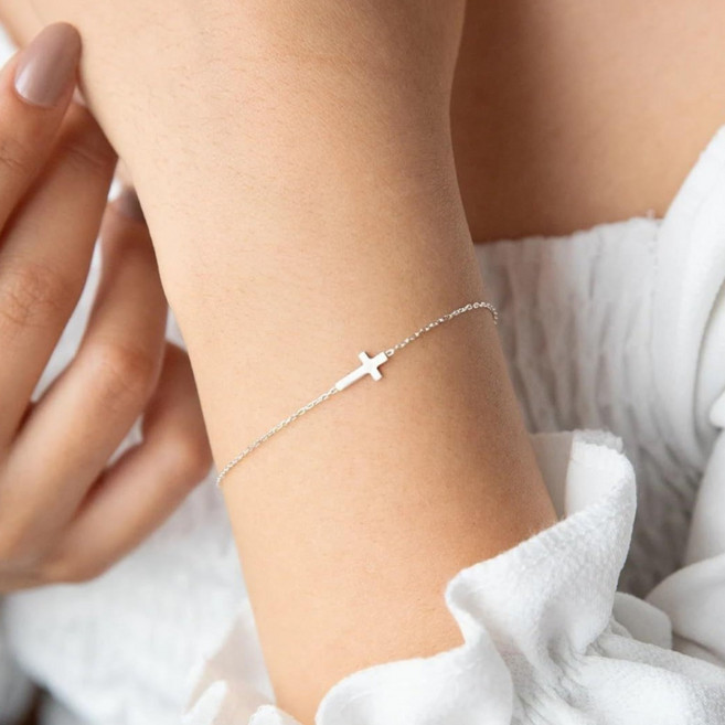 미니멀 십자가 체인 팔찌 묵주팔찌 선물용
