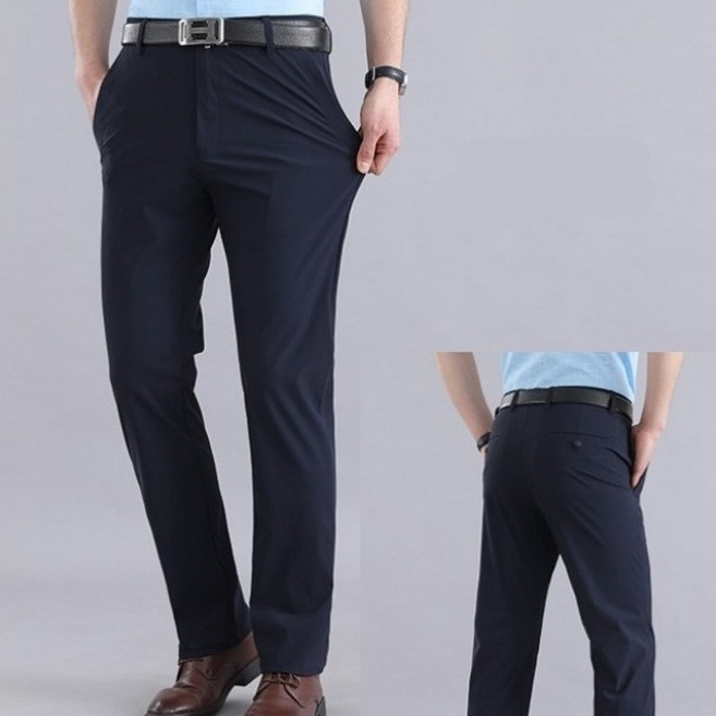춘게엘 (30~38) 남성 여름 빅사이즈 비즈니스 아이스 정장 바지 냉장고 속건스판 팬츠 dng161