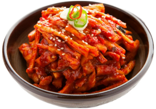 업소용 오징어젓 무말랭이 무침 오말랭이 10kg 대용량 식당 급식 밑반찬 젓갈 무 장아찌, 1개