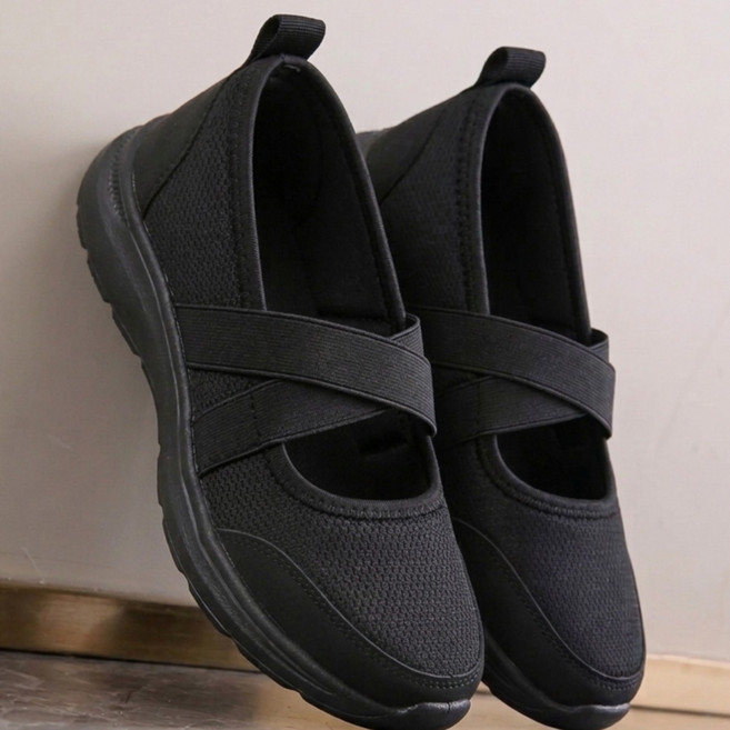 발이 편한 DiDot 에어리 무브 슬립온 X밴드 메리제인 스니커즈