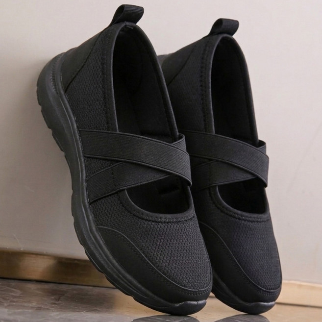 발이 편한 DiDot 에어리 무브 슬립온 X밴드 메리제인 스니커즈