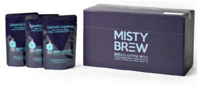 미스티브루 콜드브루 카페용베이스 콜롬비아 (100ml ) 대용량, 개당 100ml, 1개입