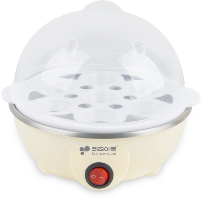키친아트 계란찜기 계란삶는기계 에그쿠커 반숙 찐빵 만두 1단/2단, 1단 계란찜기 7070