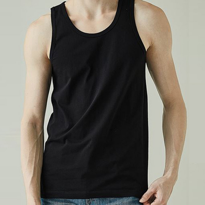 BYC 순면 남성런닝 3장세트 단색 민소매 나시 런닝