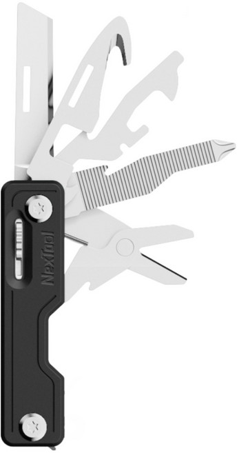 넥스툴 샤오미 멀티툴 EDC 맥가이버칼, 블랙, 1개