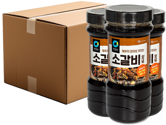 청정원 소갈비양념 840g x 12개 박스