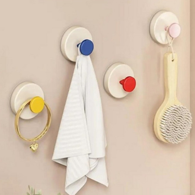 심플리프 무타공 다용도 부착 후크, 4개, 혼합색상