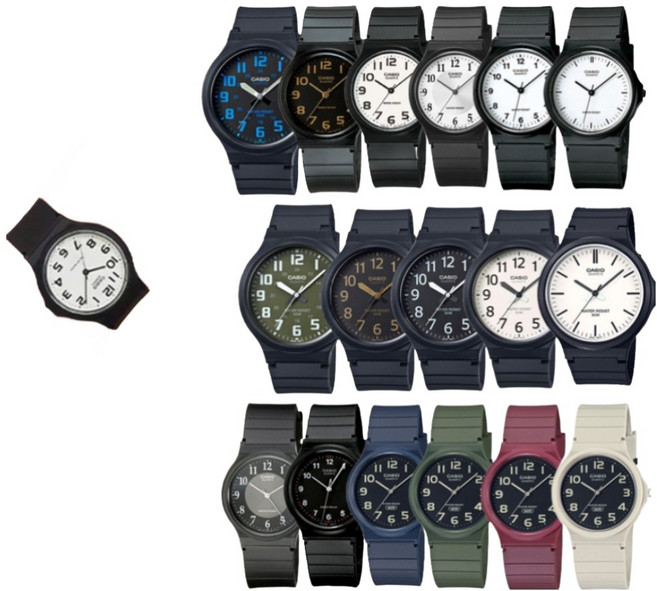 (전용박스포장) 백화점AS 카시오 MQ-24 MW-240 수능시계 24종 수능 준비물 학생시계 남녀공용 입학선물 시험시계 지코스모