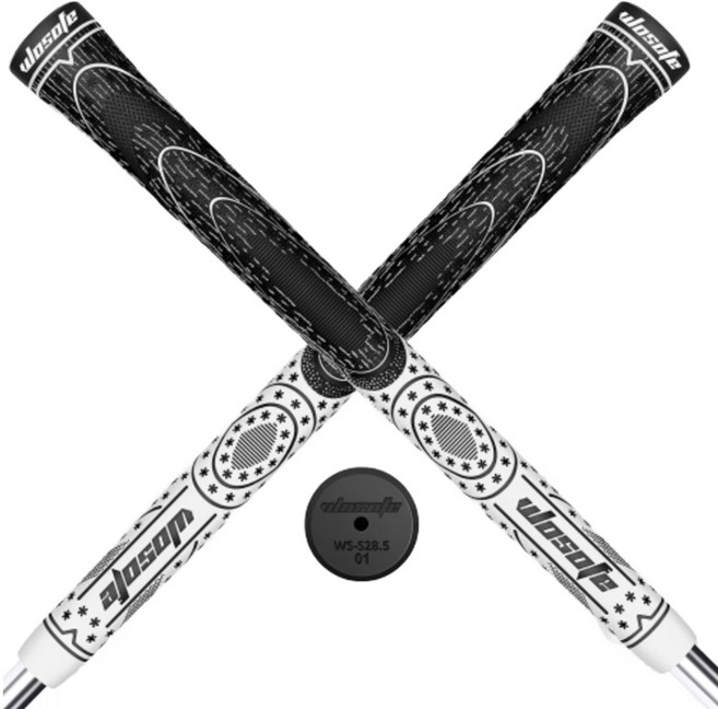 논슬립 칼라 유니크패턴 아이언 드라이버 골프그립, 반실그립(화이트)