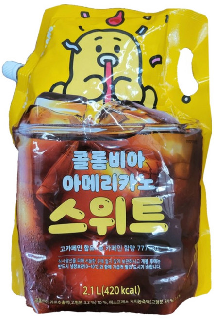 노브랜드 칼다스 아메리카노 스위트 2.1L X 2, 12개