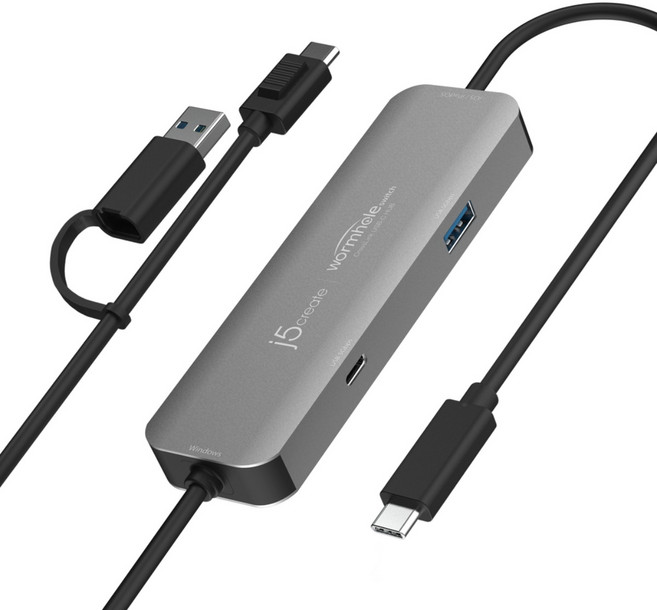 [j5create] JCH422 웜홀스위치 크로스링크 USB-C타입 허브, 1개, 단품