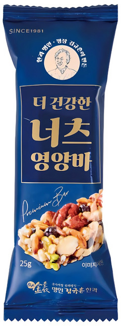김규흔 한과 더 건강한 너츠 영양바 총25개입 (5개입 x 5), 5개, 625g