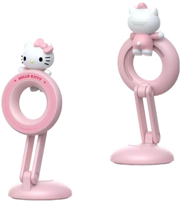 (원시인) 2025년 신형 산리오 고급 차량용 휴대폰 내비게이션 거치대 대시보드 맥세이프 자석 신형 귀여운 테슬라 모델 3 모델 y 계기판 명품 차량 핸드폰 거치대 스마트폰, 헬로키티, 1개