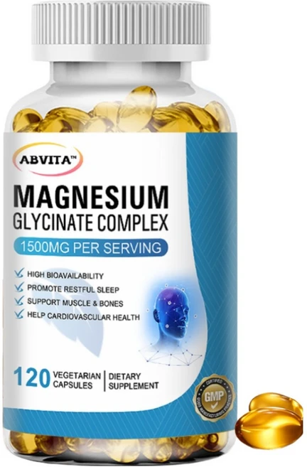 마그네슘 글리시네이트 60/120캡슐 고함량 1500mg + 비타민B6 D3 수면 근육 피로회복에 좋은 영양제 비건 캡슐 GMP 인증, 3개, 60정 - 쿠팡
