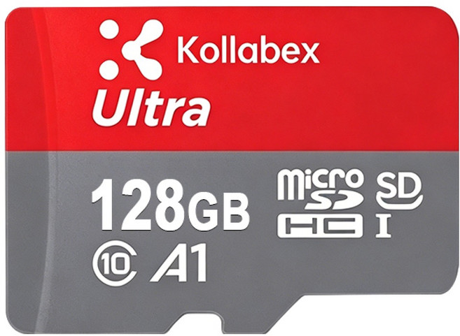 Kollabex 울트라 Micro SD 메모리카드, 1개, 128GB