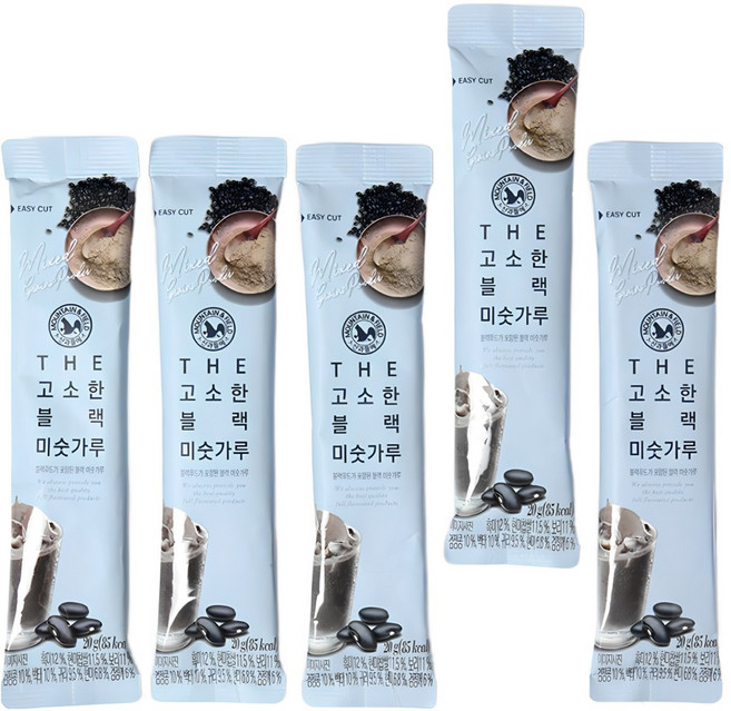 산과들에 더 고소한 블랙 미숫가루 스틱 25g 30봉, 더고소한미숫가루스틱25gx30봉, 30개