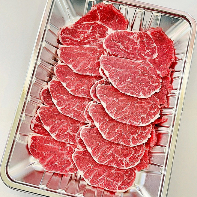 구이용 아롱사태 (200g x 3팩) 소분포장 슬라이스 사태, 1개, 600g