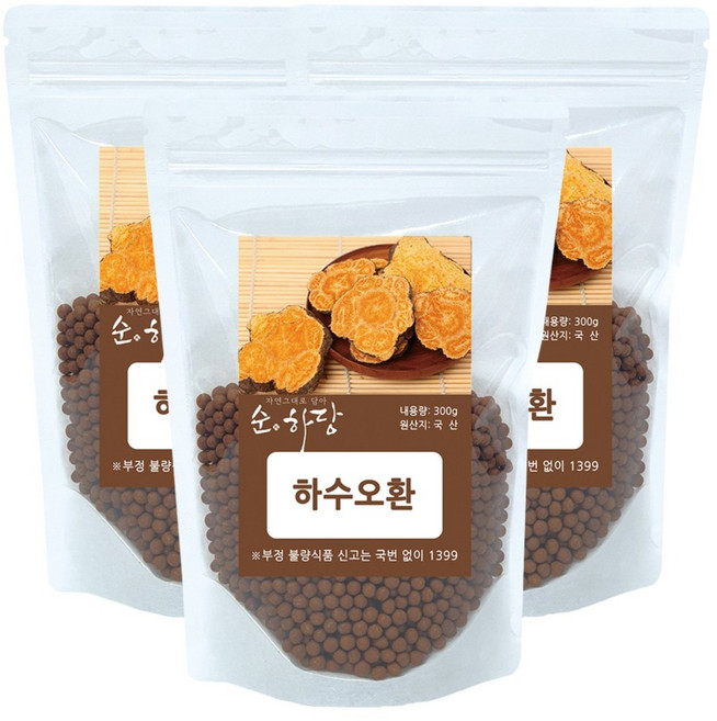 순하당 국산 하수오환 (적하수오), 3개, 300g