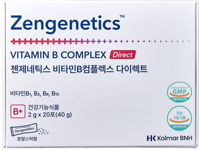 [활력파우더]젠제네틱스 비타민B컴플렉스 다이렉트, 3박스, 40g