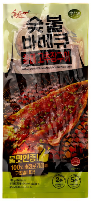 리얼 숯불 바베큐 황태구이 고추장, 1개, 120g