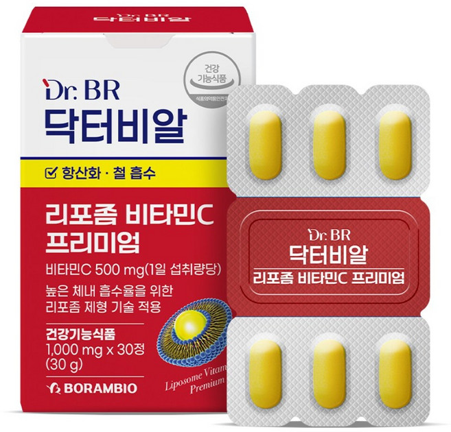 닥터비알 리포좀 프리미엄 비타민C 1000mg, 12개, 30정